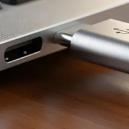 USB-C port detail